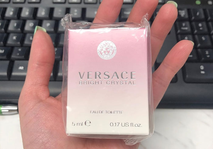 Versace Bright Crystal mini perfume, perfect for a cheap Mother's Day gift under $20.