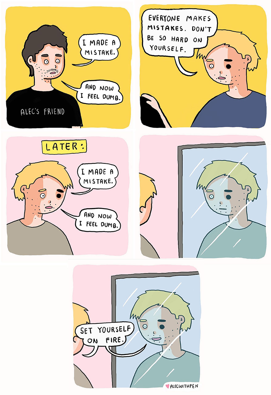 Laughing Through The Struggle: Alec With Pen's Comics Bring Mental Health Awareness With A Side Of Humor