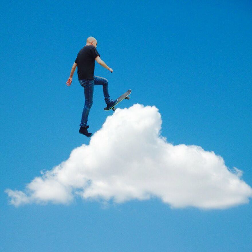 Markus Einspannier's "Usetheclouds",a Decade Of Whimsical Interactions Between People And Clouds