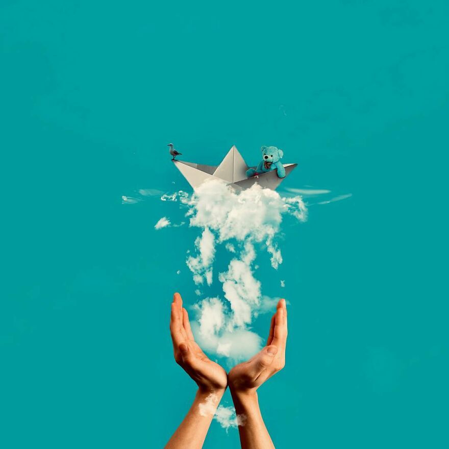 Markus Einspannier's "Usetheclouds",a Decade Of Whimsical Interactions Between People And Clouds