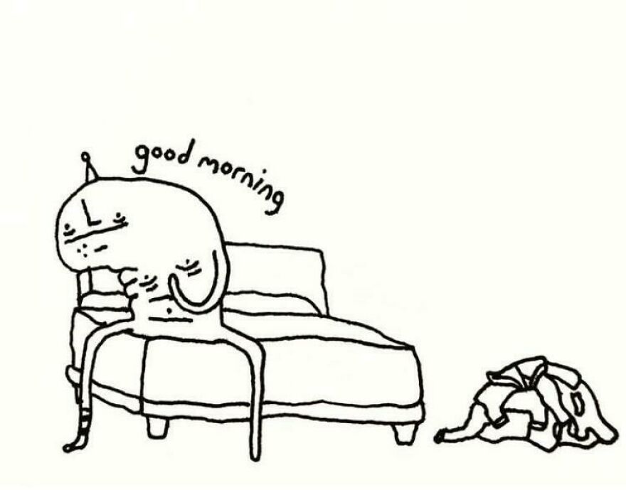 I Depict Life Through The Eyes Of Squishy Naked People With Hats (40 Pics)