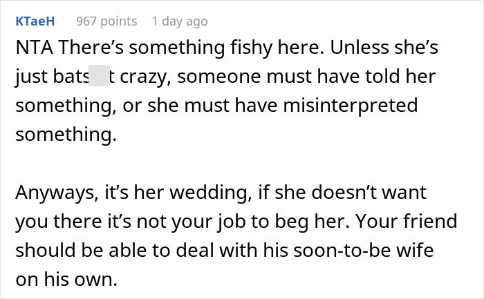 Woman Is Forced To Skip Her Friend&rsquo;s Wedding When His Previously Nice Bride Turns Into A Nightmare
