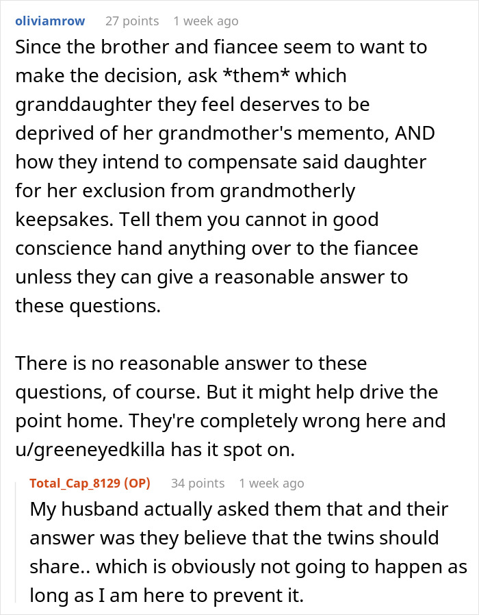 Internet Helps Woman To See Right Through Future SIL&rsquo;s Manipulation After She Demands Heirloom