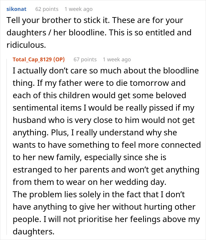 Internet Helps Woman To See Right Through Future SIL&rsquo;s Manipulation After She Demands Heirloom