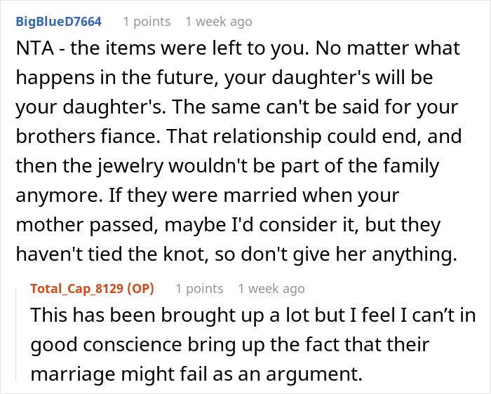 Internet Helps Woman To See Right Through Future SIL&rsquo;s Manipulation After She Demands Heirloom