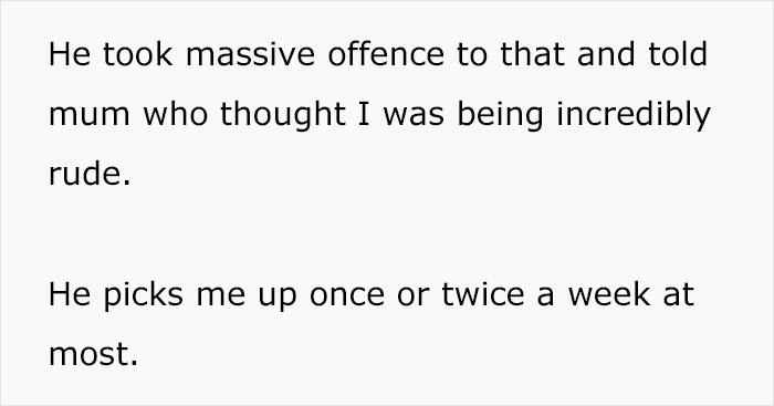 Dad Expresses Frustration At Driving Disabled Daughter Around, She Says He Has To Live With It