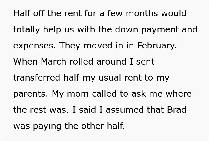 Woman Makes Parents Upset By Moving Out As They Expected Her To Pay Rent For Her Brother Too Woman Makes Parents Upset By Moving Out As They Expected Her To Pay Rent For Her Brother Too