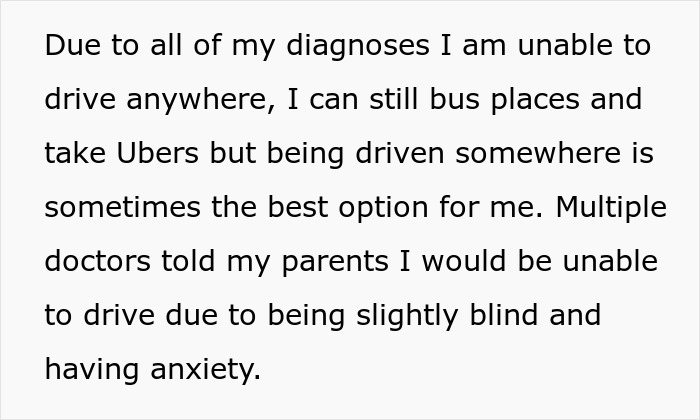 Dad Expresses Frustration At Driving Disabled Daughter Around, She Says He Has To Live With It