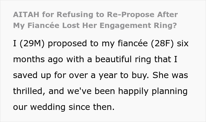 Man Discovers Fianc&eacute;e's True Nature After She Loses Pricey Engagement Ring And Demands A Replacement 