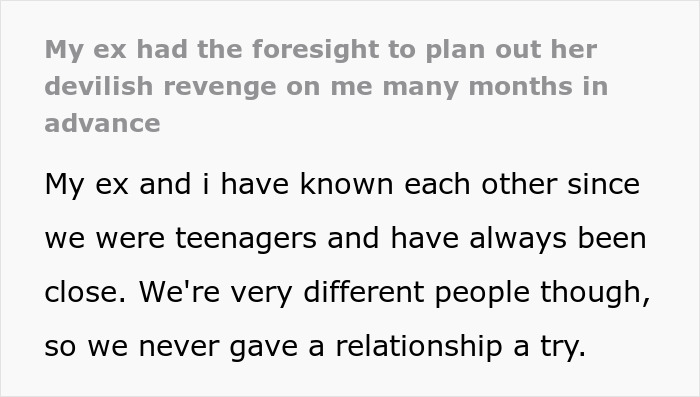 Man Applauds His Ex For Masterful Revenge That Took Him A Few Months To Figure Out