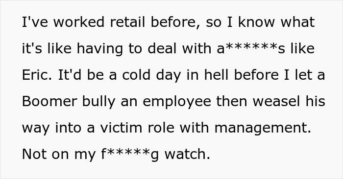 Boomer Thinks He Can Disrespect Cashier, Passerby Decides To Meet Him At His Job For A Lesson