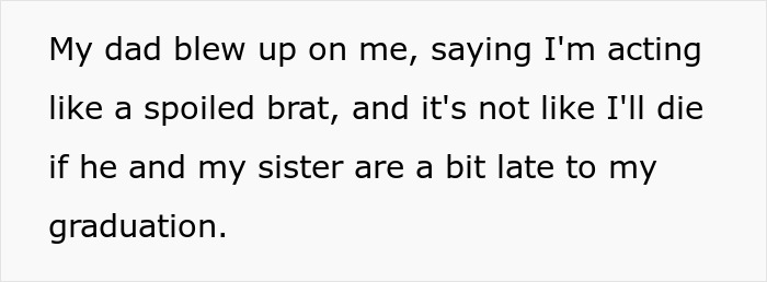 Teen Spites Dad And Sister Who Planned To Skip Her Graduation By Giving Away Their Tickets
