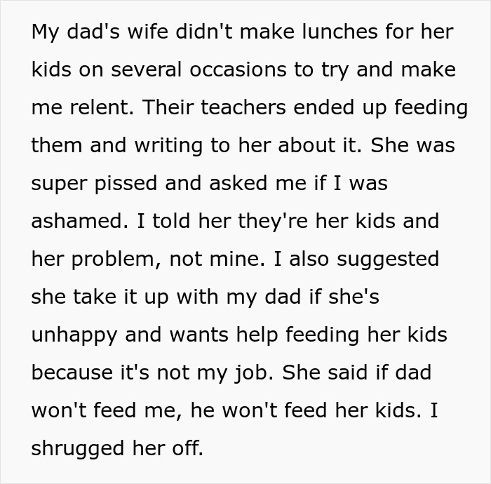 16YO Tells Stepmom It&rsquo;s Not His Job To Feed Her Kids, She Blows Up At Him