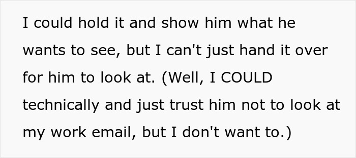 Woman Refuses To Risk Her Job So BF Can Check Her Phone At All Times As A &lsquo;Trust Gesture&rsquo;