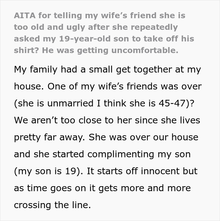 Dad’s Bold Defense Of Son Causes Rift With Wife After Her Friend Takes Flirting Too Far Dad’s Bold Defense Of Son Causes Rift With Wife After Her Friend Takes Flirting Too Far