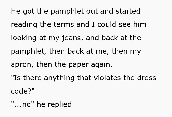 Boss Enforces A Dress Code Without Actually Reading It, Regrets It When Worker Retaliates
