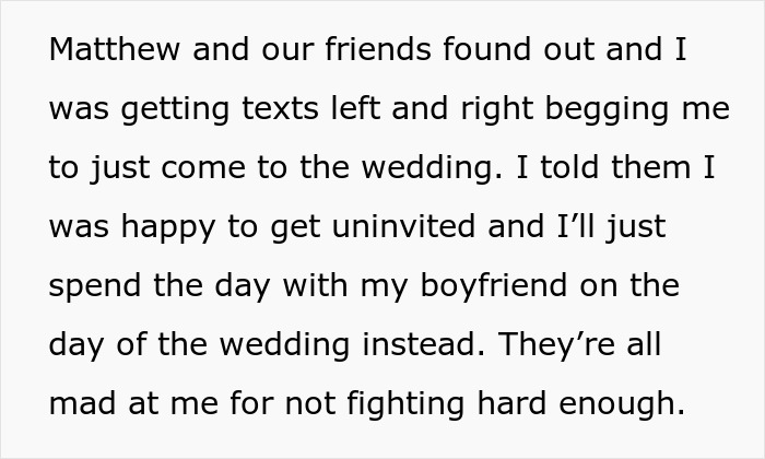 Woman Is Forced To Skip Her Friend&rsquo;s Wedding When His Previously Nice Bride Turns Into A Nightmare