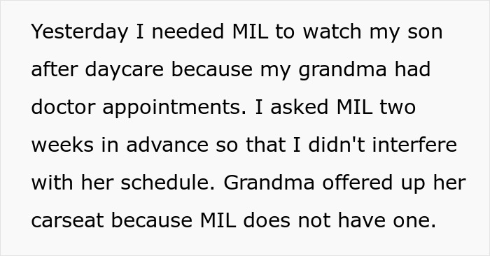 New Mom Complains About MIL Not Buying A Car Seat On Her Own Dime, Gets A Reality Check Online
