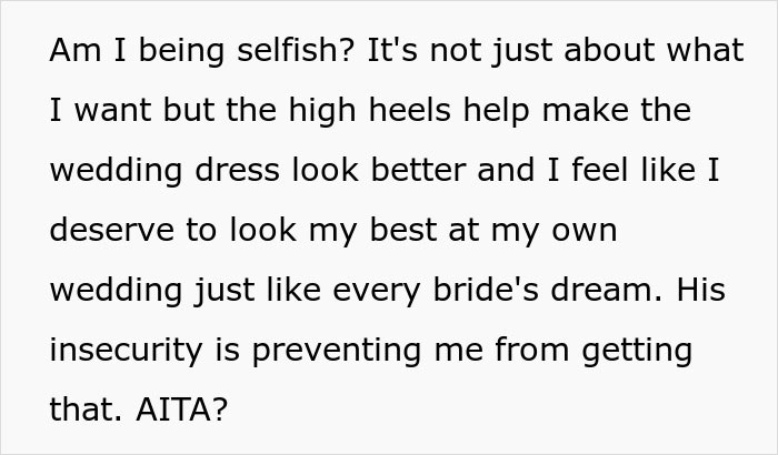 Insecure Groom Accuses Fianc&eacute;e Of Prioritizing High Heels Over His Happiness, Drama Ensues