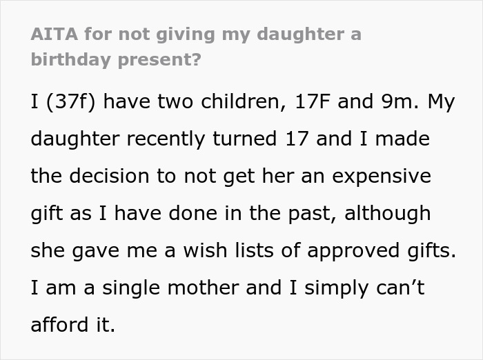 Pregnant Teen Due For Reality Check After Complaining About Single Mom’s Simple Birthday Gift Pregnant Teen Due For Reality Check After Complaining About Single Mom’s Simple Birthday Gift