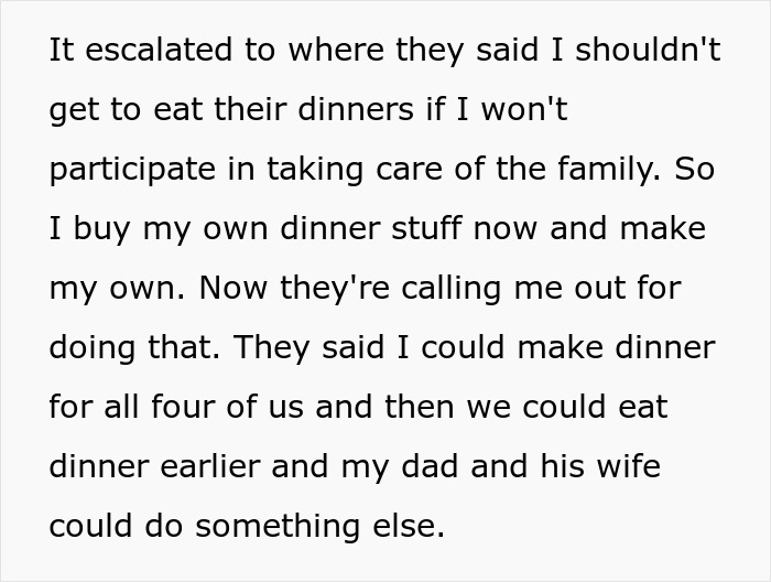 16YO Tells Stepmom It&rsquo;s Not His Job To Feed Her Kids, She Blows Up At Him