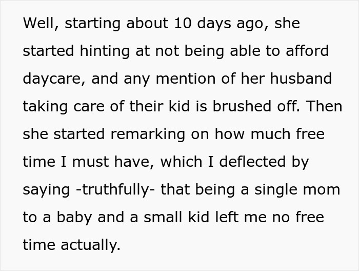 Woman Begs A Friend To Babysit Her Child, Gets A Reality Check About Her Husband Instead