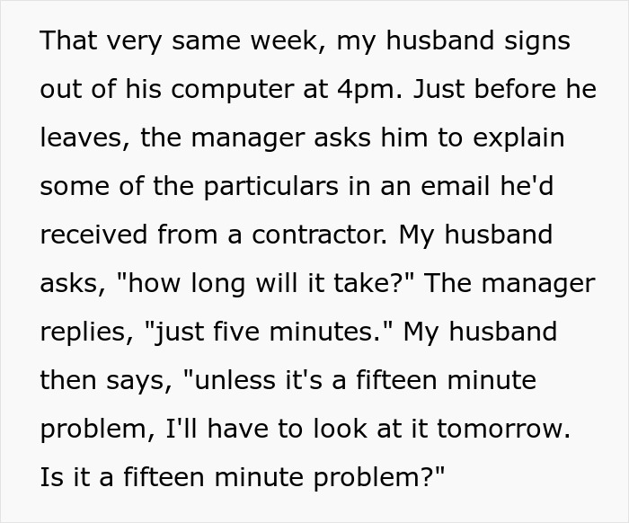 Employee Refuses To Stay After Work After Boss Introduces Ridiculous Rule