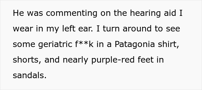 Boomer Mistakes Person's Hearing Aid For Headphones, Loudly Complains, Is Instantly Taught A Lesson