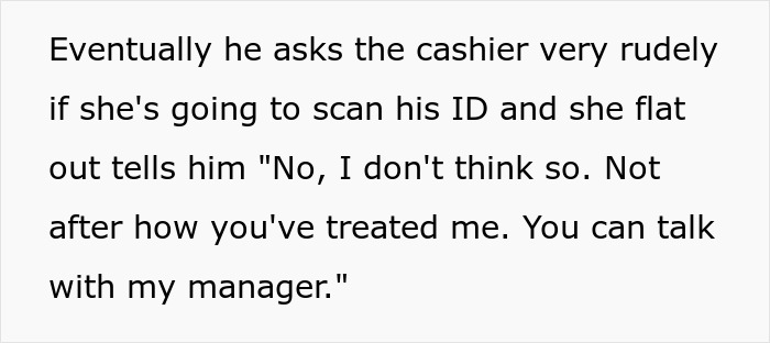 Boomer Thinks He Can Disrespect Cashier, Passerby Decides To Meet Him At His Job For A Lesson