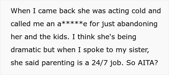 Man Tries To Have One Day Off, Wife “Forgets” Their Agreement, Is Shocked When He Just Leaves Man Tries To Have One Day Off, Wife “Forgets” Their Agreement, Is Shocked When He Just Leaves