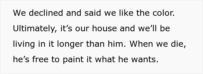 Guy Decides Not To Change Color Of The House He Bought, His Teen Son Struggles With It Years Later