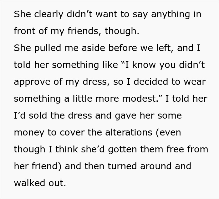 Mom Is Disappointed With Daughter&rsquo;s Prom Dress, Her Petty Revenge Leaves The Mom Speechless