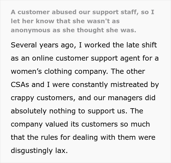 &ldquo;She Wasn&rsquo;t As Anonymous As She Thought&rdquo;: Ex-employee Puts A Stop To Nasty Customer&rsquo;s Harassment