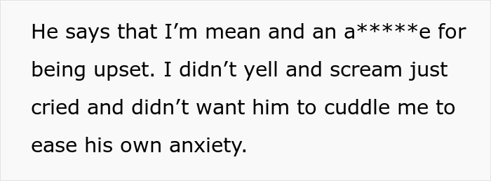 Text showing a wife's reaction to a husband's insensitive Mother’s Day comment, highlighting emotional distress. Text showing a wife's reaction to a husband's insensitive Mother’s Day comment, highlighting emotional distress.