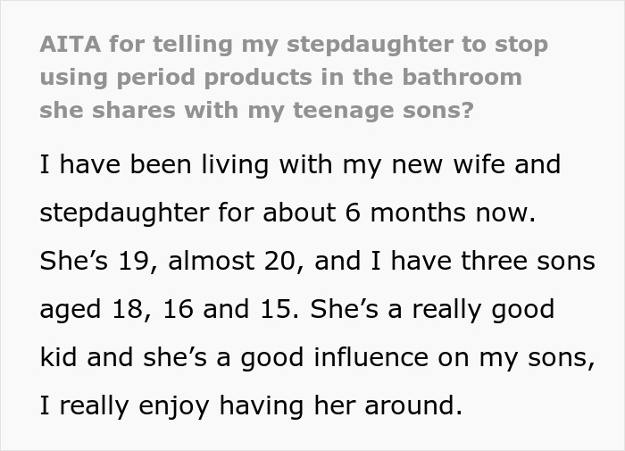 Man Gets Owned By Wife And Stepdaughter After He Complains About Menstrual Products