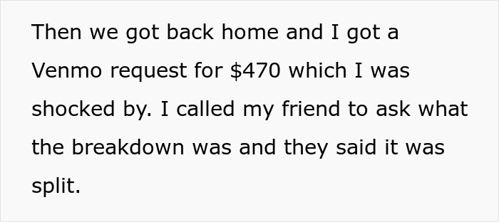 Woman Didn't Drink Alcohol, Refuses To Pay $470 Of Her 'Share' Of Bill, Asks If She's Wrong Woman Didn't Drink Alcohol, Refuses To Pay $470 Of Her 'Share' Of Bill, Asks If She's Wrong