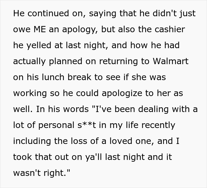 Boomer Thinks He Can Disrespect Cashier, Passerby Decides To Meet Him At His Job For A Lesson