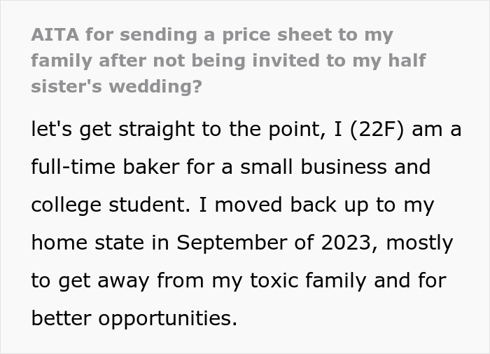 Woman Isn&rsquo;t Invited To A Wedding Because She&rsquo;s A &ldquo;Sinner&rdquo;, Gets Asked To Bake A Cake For It