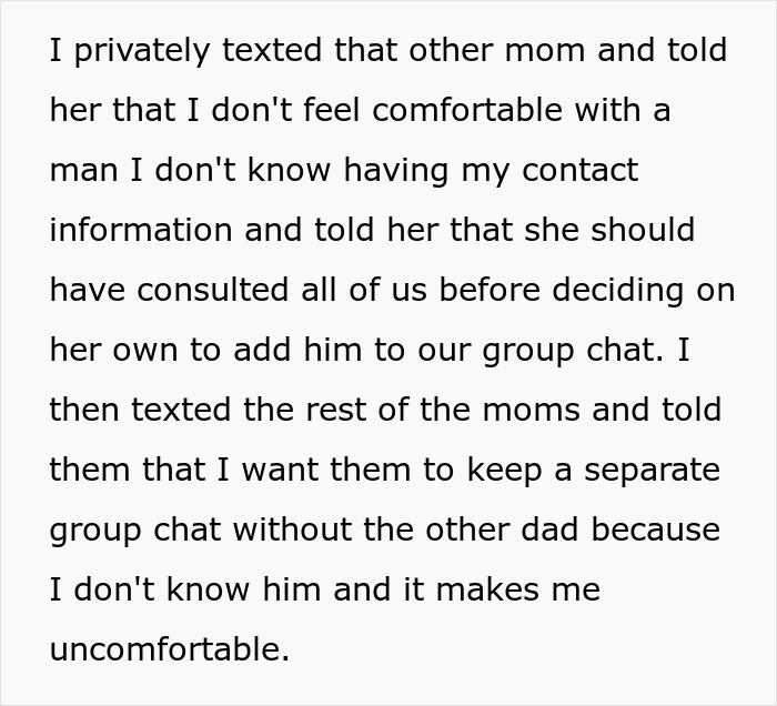 Mom Says She's Uncomfortable With Single Dad Being In Her Mom Group, So They Go On Without Her
