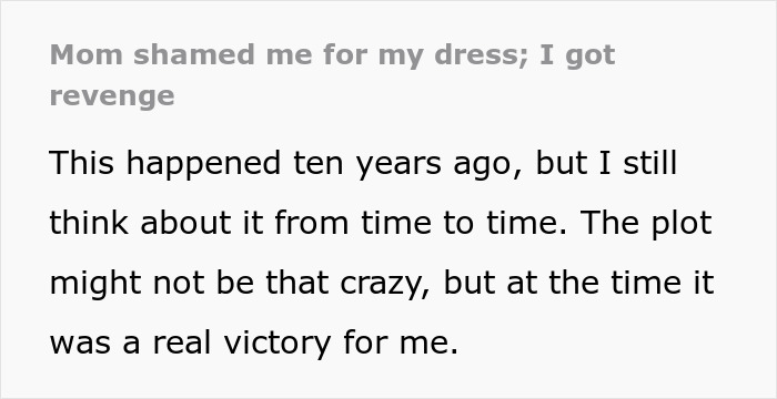 Mom Is Disappointed With Daughter&rsquo;s Prom Dress, Her Petty Revenge Leaves The Mom Speechless