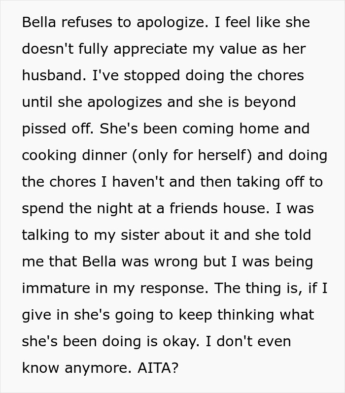 &ldquo;House Husband&rdquo; Feels Emasculated, Demands Wife Apologize Or He Won&rsquo;t Do Any Housework