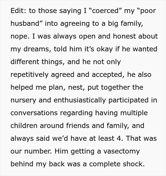 &ldquo;I Feel So Disgusted&rdquo;: Wife Is Shattered After Finding Out Her Husband Secretly Got A Vasectomy