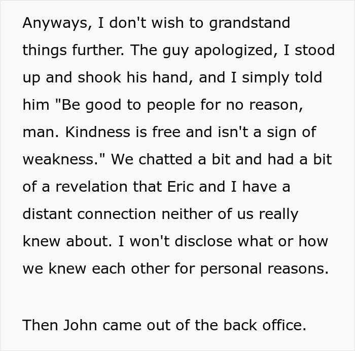 Boomer Thinks He Can Disrespect Cashier, Passerby Decides To Meet Him At His Job For A Lesson