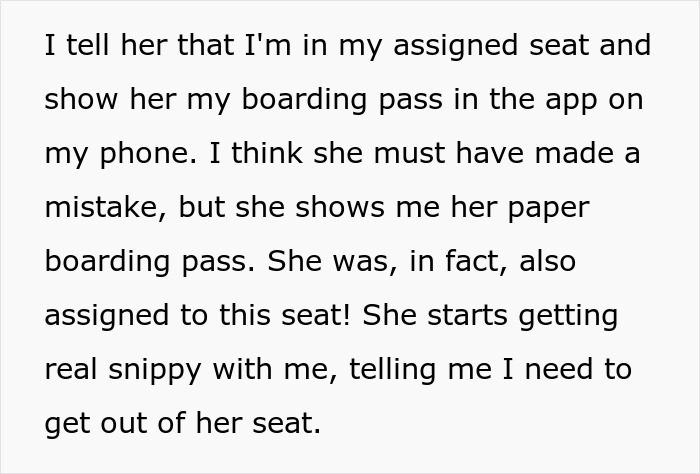 Woman Is Rude About Guy Being In Her Plane Seat, Gets Real Quiet After She's Asked To Move Woman Is Rude About Guy Being In Her Plane Seat, Gets Real Quiet After She's Asked To Move