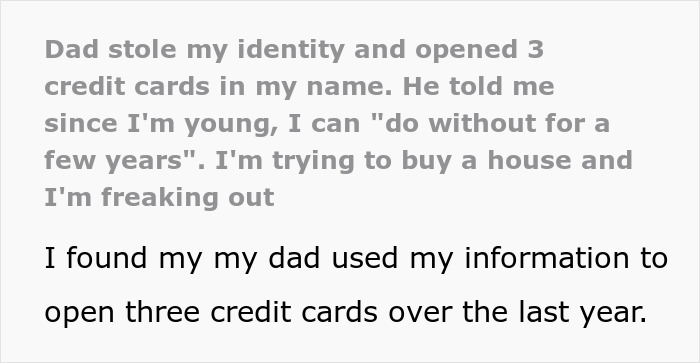 &ldquo;I Turned Him In&rdquo;: Person Learns That Dad Secretly Ruined Their Chances Of Buying A House