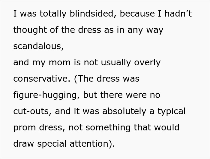 Mom Is Disappointed With Daughter&rsquo;s Prom Dress, Her Petty Revenge Leaves The Mom Speechless