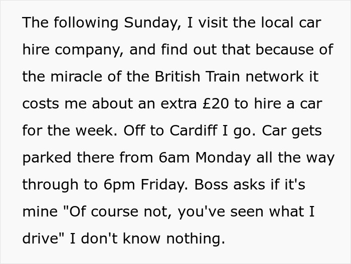 Employee Is Threatened With Termination For Parking In Public Space, Ensures Boss Can’t Park Either Employee Is Threatened With Termination For Parking In Public Space, Ensures Boss Can’t Park Either