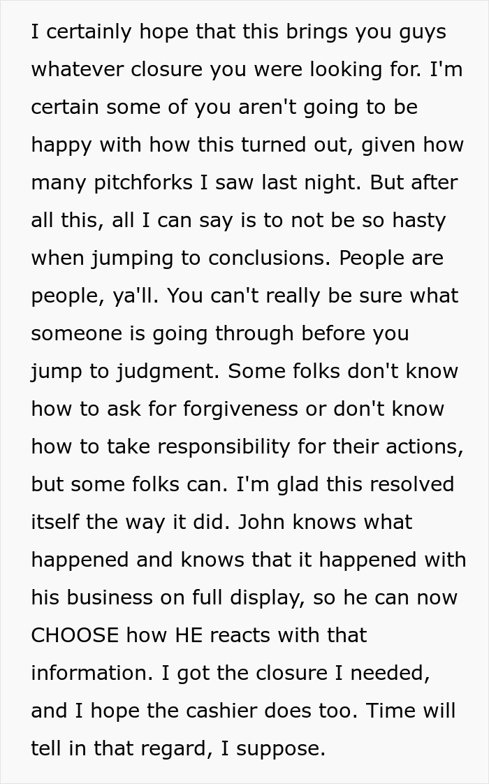 Boomer Thinks He Can Disrespect Cashier, Passerby Decides To Meet Him At His Job For A Lesson