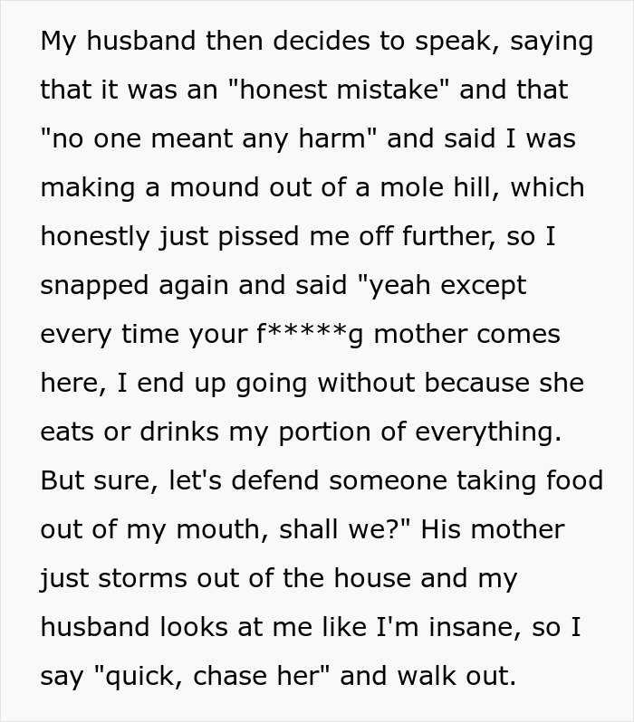 Mom Of Four At Her Wit's End After MIL Won&rsquo;t Stop Eating All Their Food