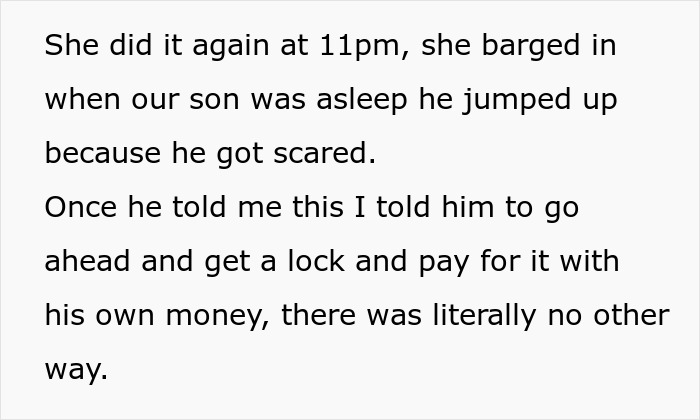 &ldquo;[Am I The Jerk] For Telling My Wife &lsquo;I Warned You&rsquo; When Our Son Got A Lock For His Room?&rdquo;